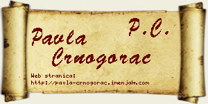 Pavla Crnogorac vizit kartica
